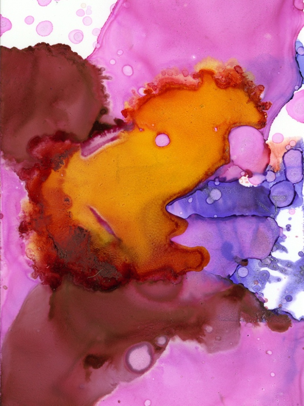 Original Abstract Alcohol Ink art Painting - Color Utopia 10